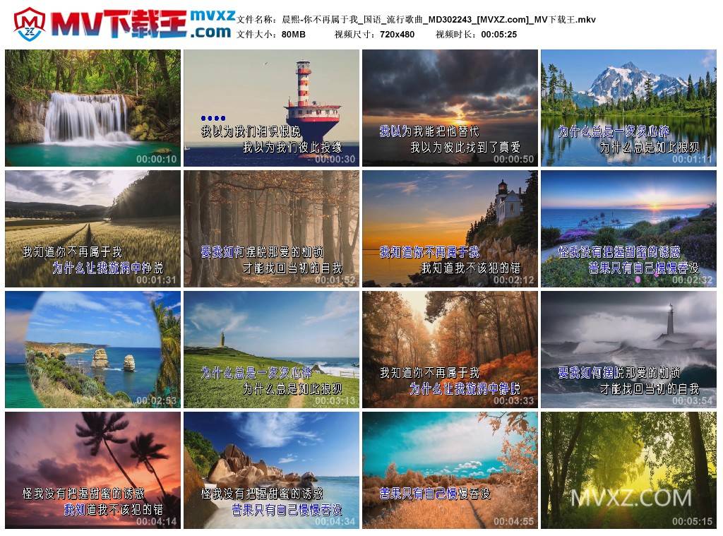 晨熙-你不再属于我_国语_流行歌曲_MD302243